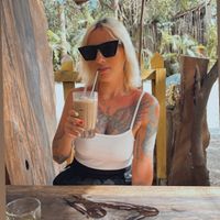 Iced coffee lattes  at La Yaqueria Tulum in Tulum