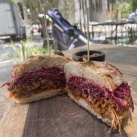 BBQ jackfruit on sourdough….absolutely amazing love this place!!!   at La Yaqueria Tulum in Tulum