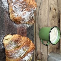 Two different vegan croissants - pistachio & hazelnut   at La Yaqueria Tulum in Tulum