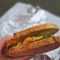 Chickpea sandwich at Nourish Café in Dingle