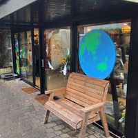 Outside at Nourish Café in Dingle