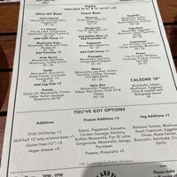 Menu  at Pan & Vine in Kent Town
