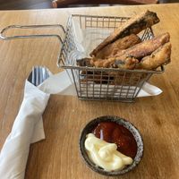 Fish fries  at Kem-Kon KhaoSan (เข้ม-ข้น ข้าวสาร) in Bangkok