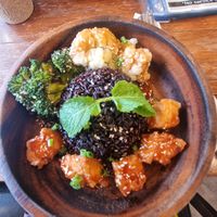tofu bowl at Kem-Kon KhaoSan (เข้ม-ข้น ข้าวสาร) in Bangkok