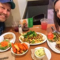 Chicken Bacon Avocado Sandwich, Nachos, Potato Salad, Chicken Wings at Native Foods in Glendale