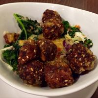 Japanese sesame crusted Native chicken bites.  at Native Foods in Glendale