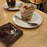 brownie and peanut butter parfait at Native Foods in Glendale