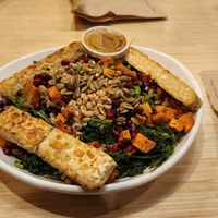 roasted sweet potato and farro add tempeh -yum at Native Foods in Glendale