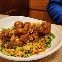 orange cauliflower -yum at Native Foods in Glendale