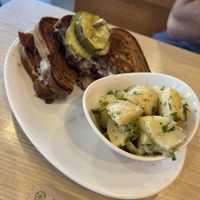 Reuben with lemon dill potato salad  at Native Foods in Glendale