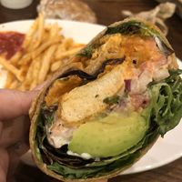Twister wrap with fries at Native Foods in Glendale