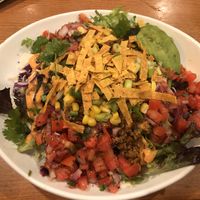 Taco Salad with avocado at Native Foods in Glendale