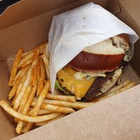 Poppin Jalepeno Burger  at Native Foods in Glendale