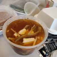 Hot and sour soup at Chen Vegetarian House in West Reading