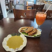 Mongolian Pancake with Curry Dipping sauce...delicious! at Chen Vegetarian House in West Reading