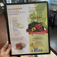 Thought I took pics of more of the menu  at Chen Vegetarian House in West Reading