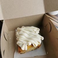 Cinnamon bun at Strawberry Blonde Bakery in Ottawa