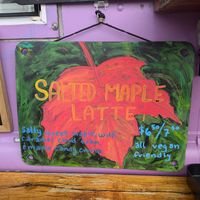 Salted maple latte at The Galaxy Coffee  in Columbus