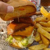 Beyond meat  cheese burger at Planet Benidorm in Benidorm