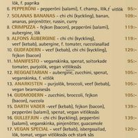 17 pizzas and 3 other dishes at Pizzeria Fellini in Stockholm