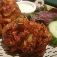 Onion and Potato Bhaji at Babaji in Sunderland