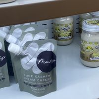 Cashew cream and banana coconut cream   at Pop Up Grocer in New York City