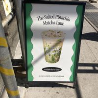 Placard  at Pop Up Grocer in New York City