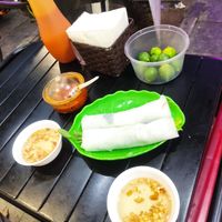 Summer rolls at Tam Khoi Vegetarian Foods in Hanoi