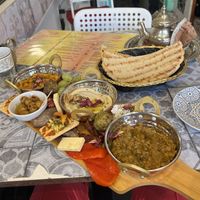 Vegan platter  at Finnieston Fez in Glasgow