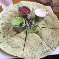 Chick'n & Broccoli Quesadilla at The Olive Branch Cafe in Lewiston