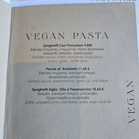 Vegan menu at Casa Il Borgo in Rhodes