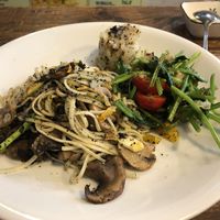 Main was the truffle and mushroom noodle.   at Veggie Spinner 素食微調 in Hong Kong Island