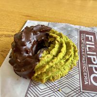 Whole grain pistachio cookie  at Heladeria Filippo in Mallorca