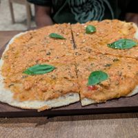 Lahmacun pizza at Kasama in Palomino