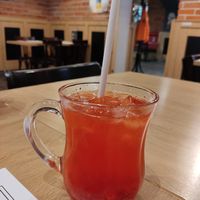 Strawberry lemonade at Bab;rýže 2 in Prague