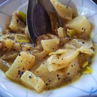 No clue vegetable Curry at Ahinsa Restaurant in Sigiriya