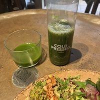 Jugo cold pressed  at Honest Greens in Valencia