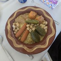 Vegetable cous cous at Café Restaurant 7 in Zaida