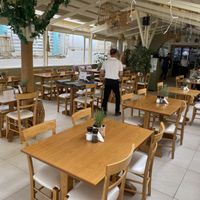 Outdoor seating  at Le Gourmet    in Crete