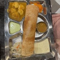 Mini Tiffin - Upma, Mini Idlis and Mini Masala Dosa - All Vegan  at Saravana Bhavan in Mississauga