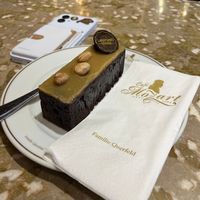 Brownie at Café Mozart in Vienna