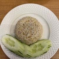 Brown rice  at Begin Vegan Food in Chiang Mai
