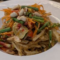 Crispy Fried Papaya Salad at Begin Vegan Food in Chiang Mai