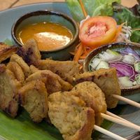 Chicken Satay at Begin Vegan Food in Chiang Mai
