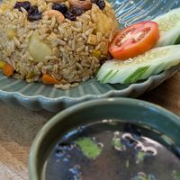Pineapple Rice & Clear Soup at Begin Vegan Food in Chiang Mai