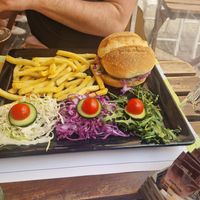 Lentil burger at Soul Food in Valletta