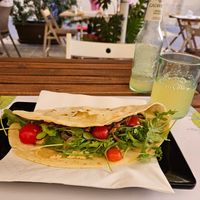 Hummus and eggplant at Soul Food in Valletta