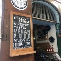 Sign outside at Soul Food in Valletta