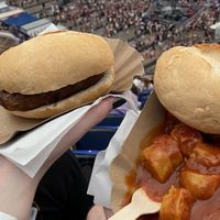 2 dishes  at Veltins Arena in Gelsenkirchen