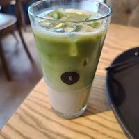 Iced oat vanilla matcha latte at Caffe Nero in Castlebar